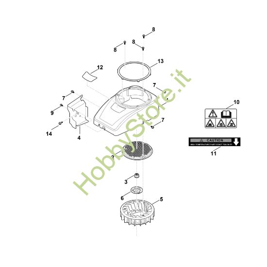 Picture of C - Carenatura ventola EVC 4000.1 (EVC4000-0002)